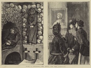 Rzym, kontrast, Cenci i Cappuccini